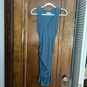 Michael Stars Ribbed Ruched Dress sz S